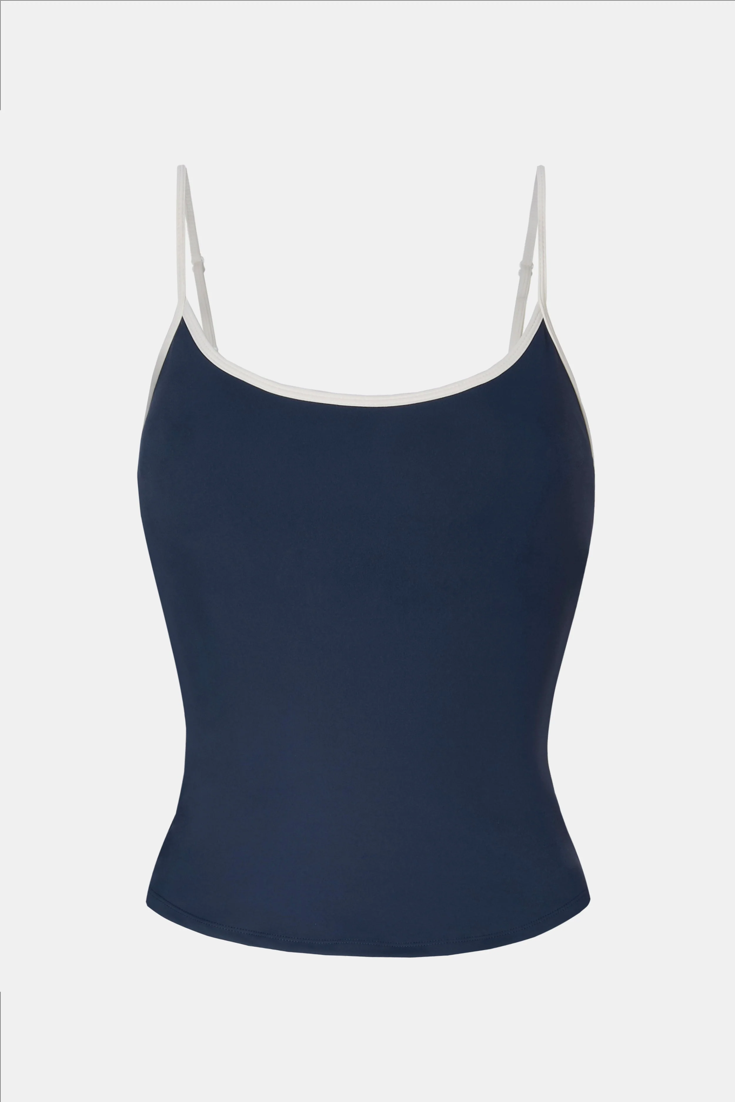 Base Contrast Trim Cami Top - Midnight Blue/Tofu - Image 9