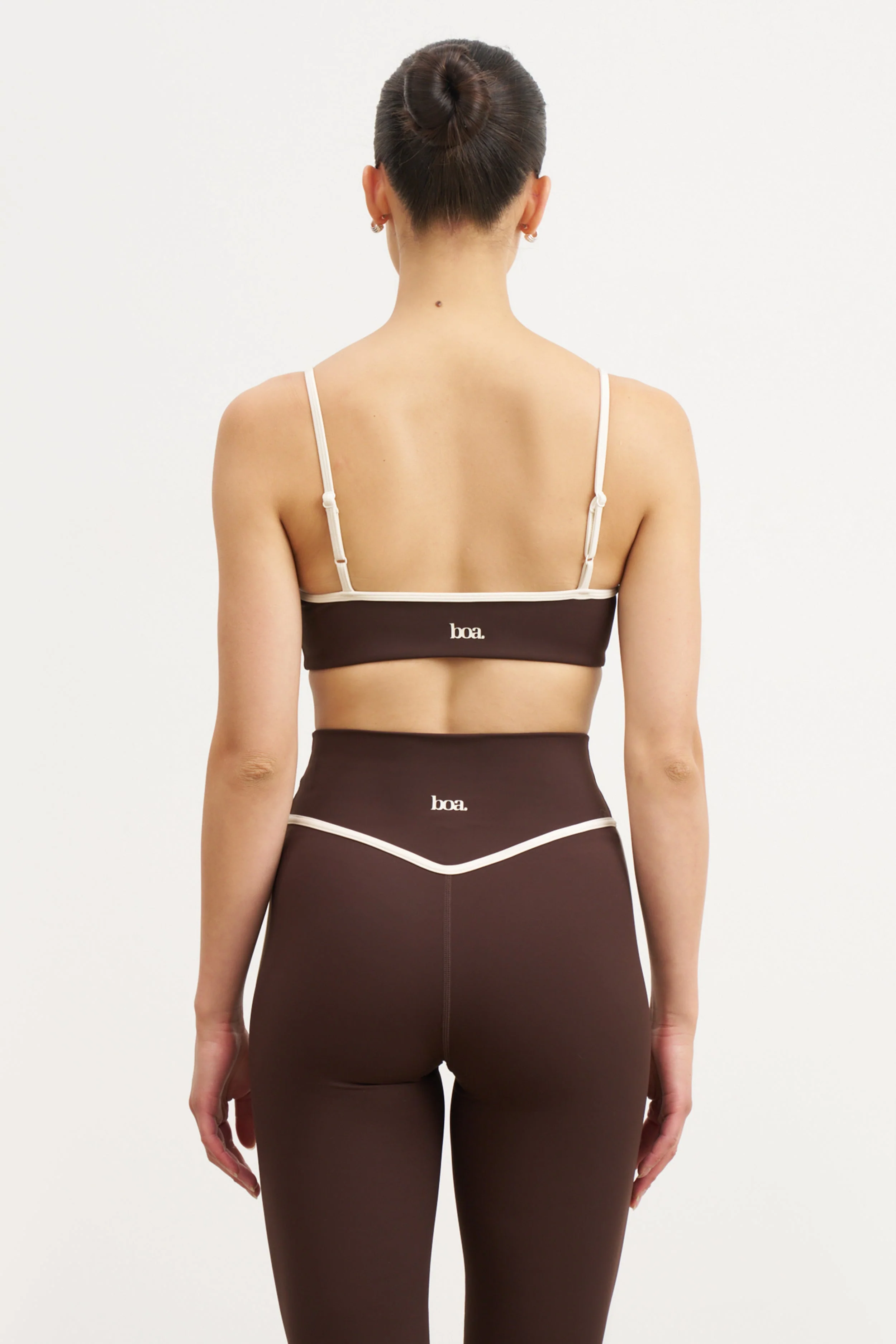 Base Contrast Trim Leggings - Carob/Tofu - Image 8