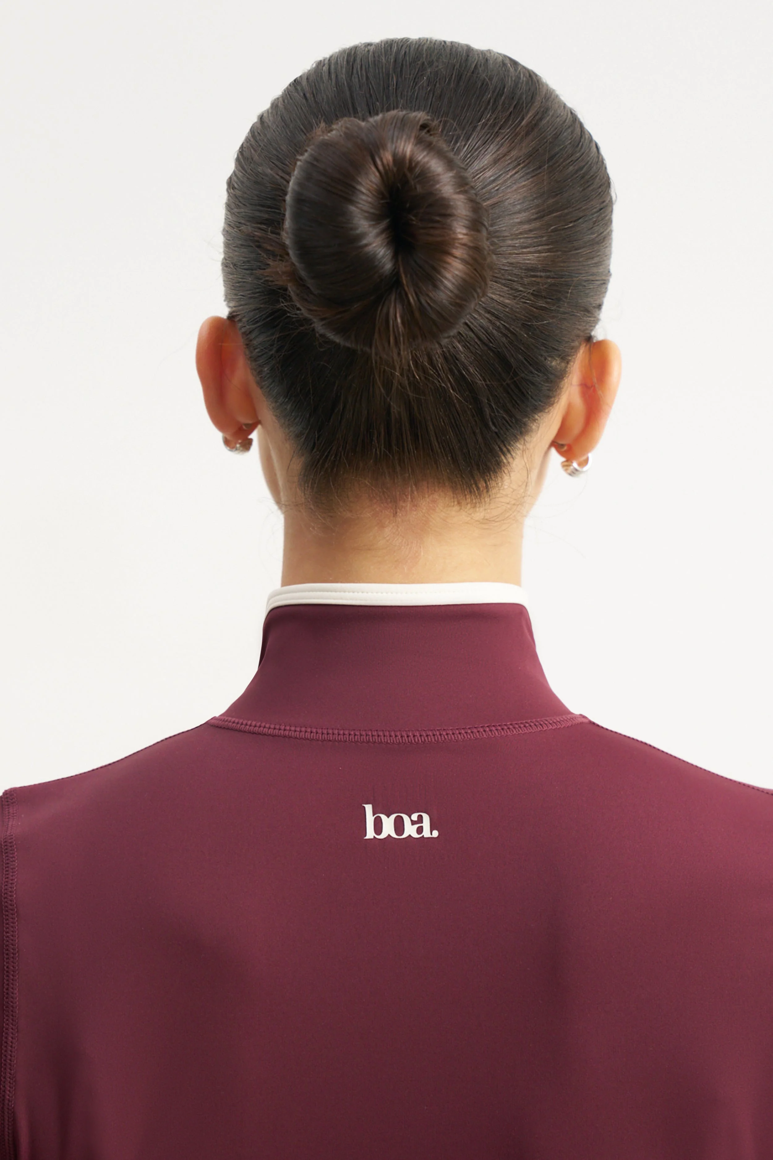 Base Contrast Trim Zip Up Jacket - Merlot/Tofu - Image 8