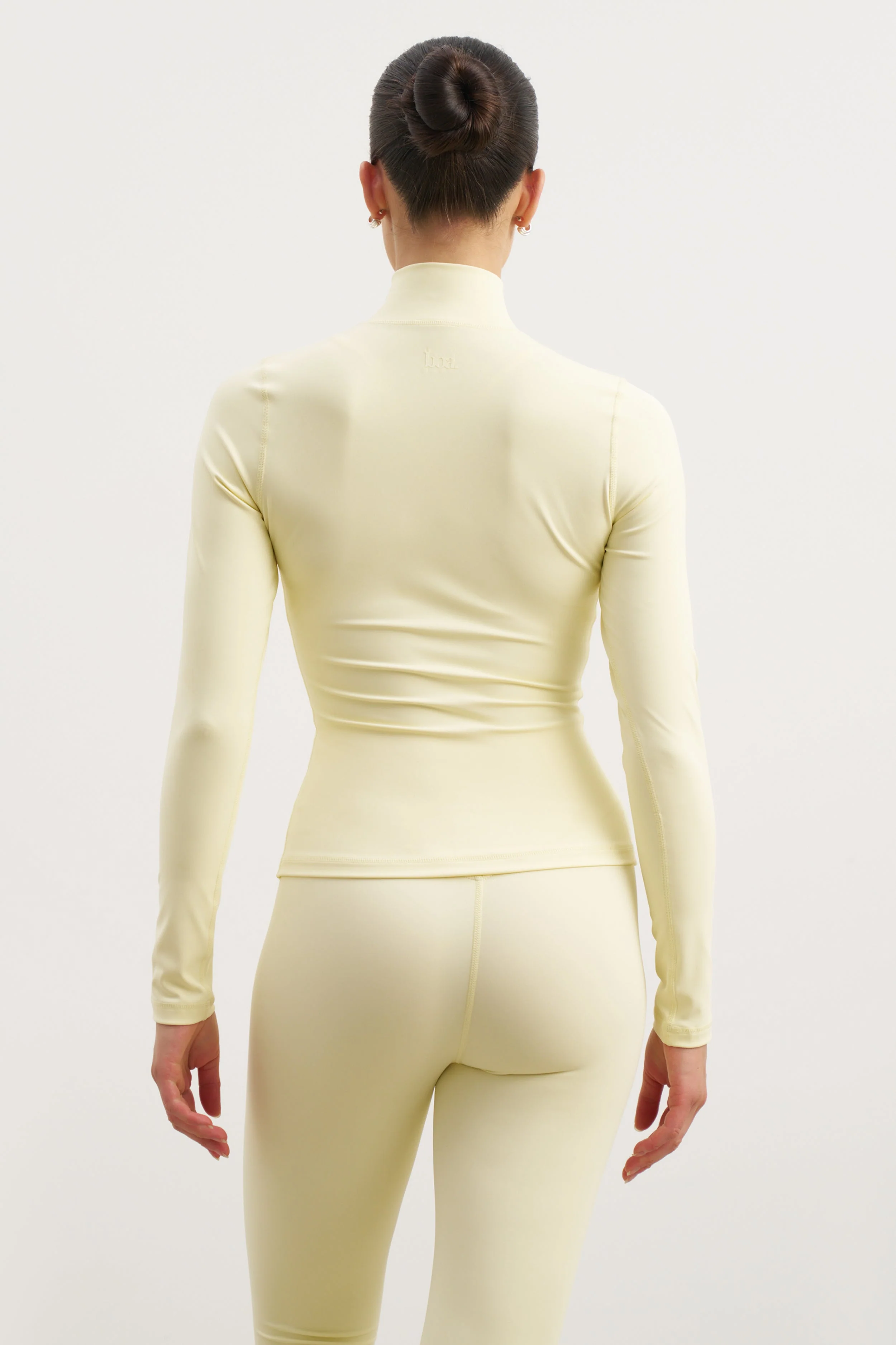 Base Sculpting Zip Up Jacket - Buttermilk - Image 5
