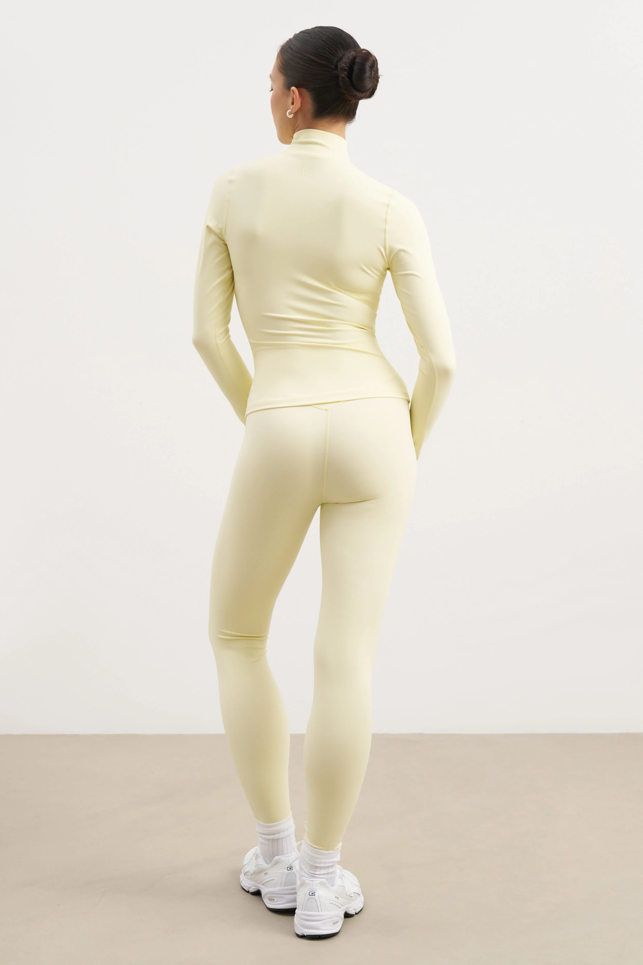 Base Sculpting Zip Up Jacket - Buttermilk - Image 8