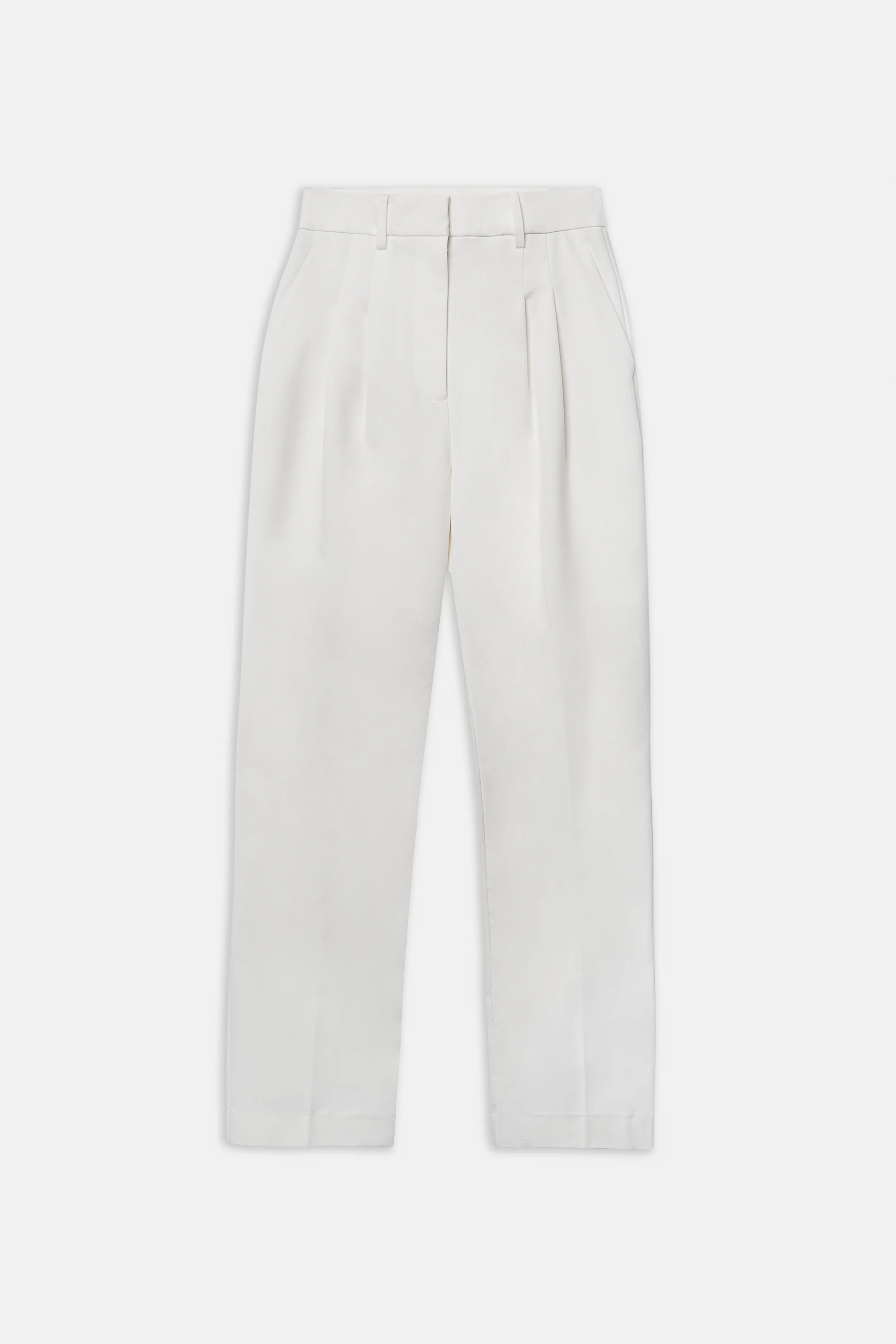 Carrot Leg Trousers - Cream - Image 6