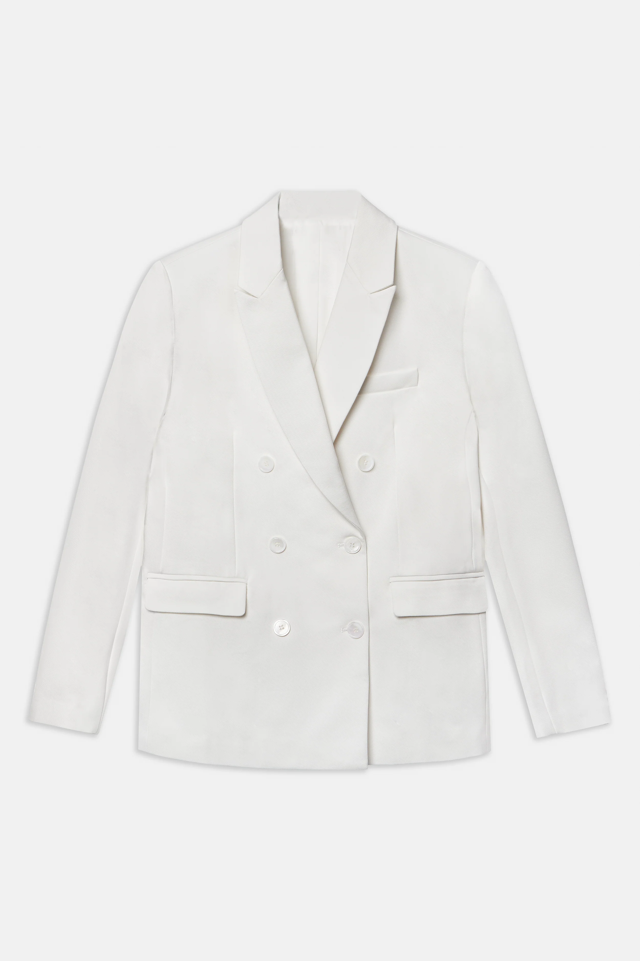 Formal Double Breasted Blazer - Cream - Image 8