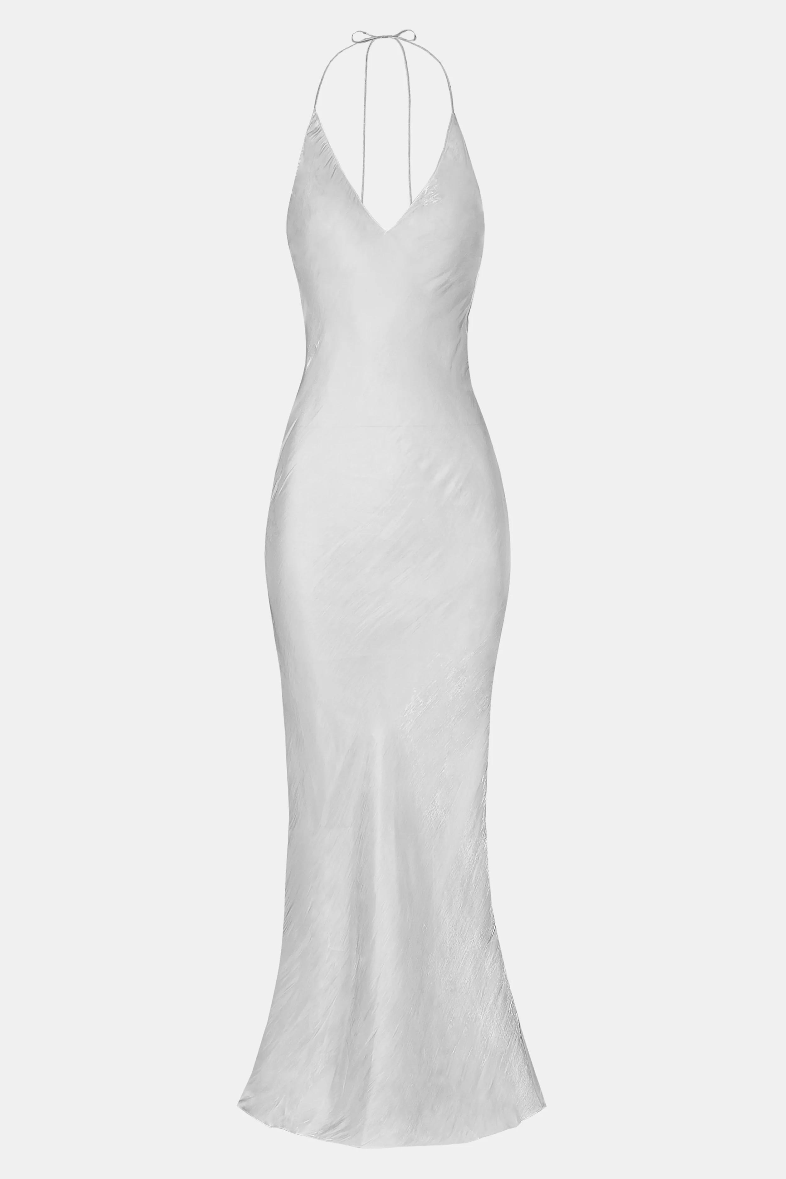 Pearl Detail Plunging Birthday Gown - Oyster Pearl - Image 13